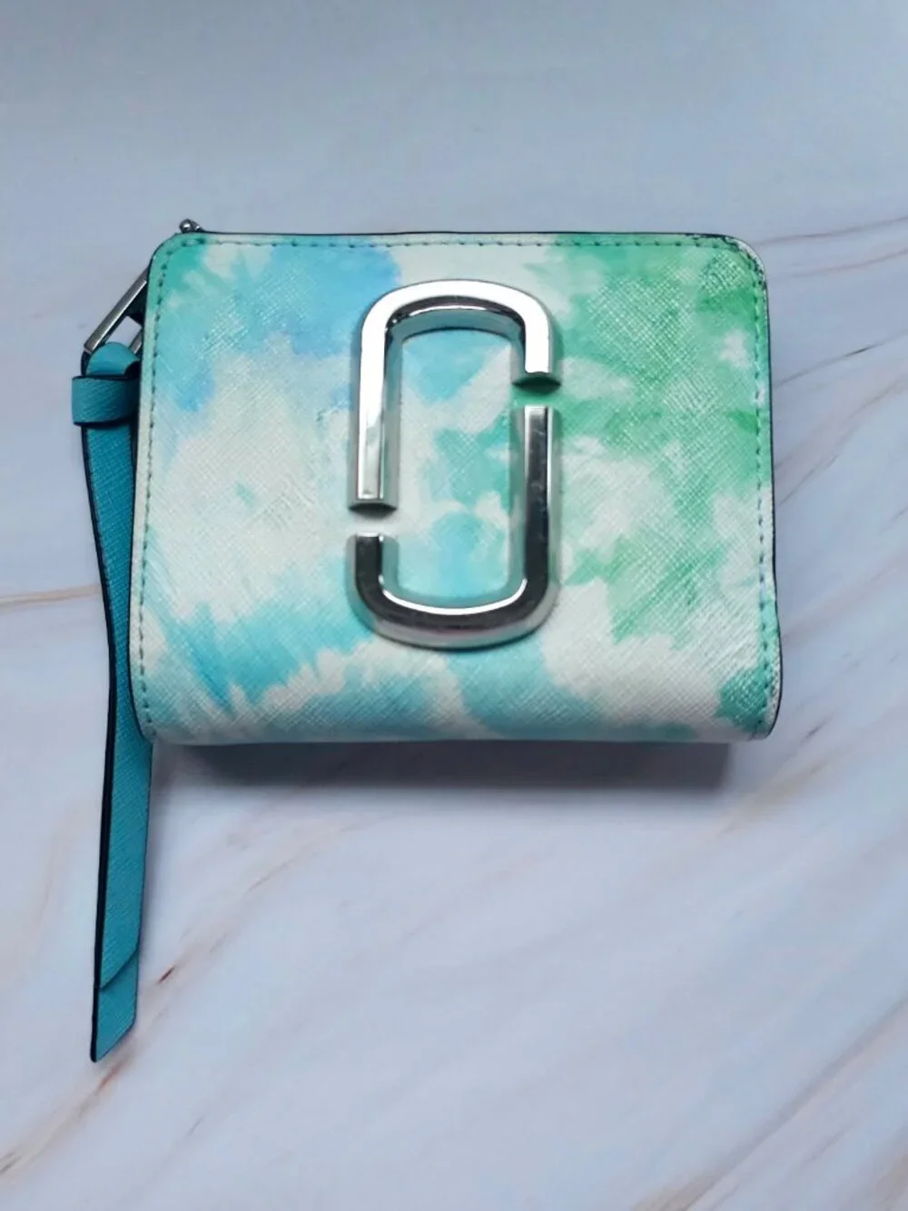 The Marc Jacobs Leather Tie Dye Snapshot Bifold  Compact Wallet